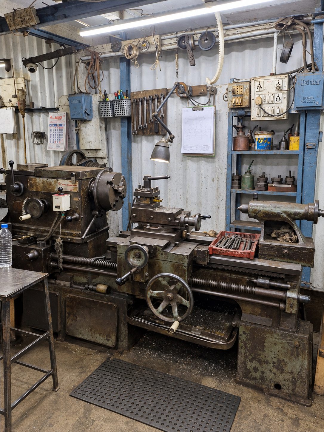 Heavy general lathe machine at Shrastra Dynamics