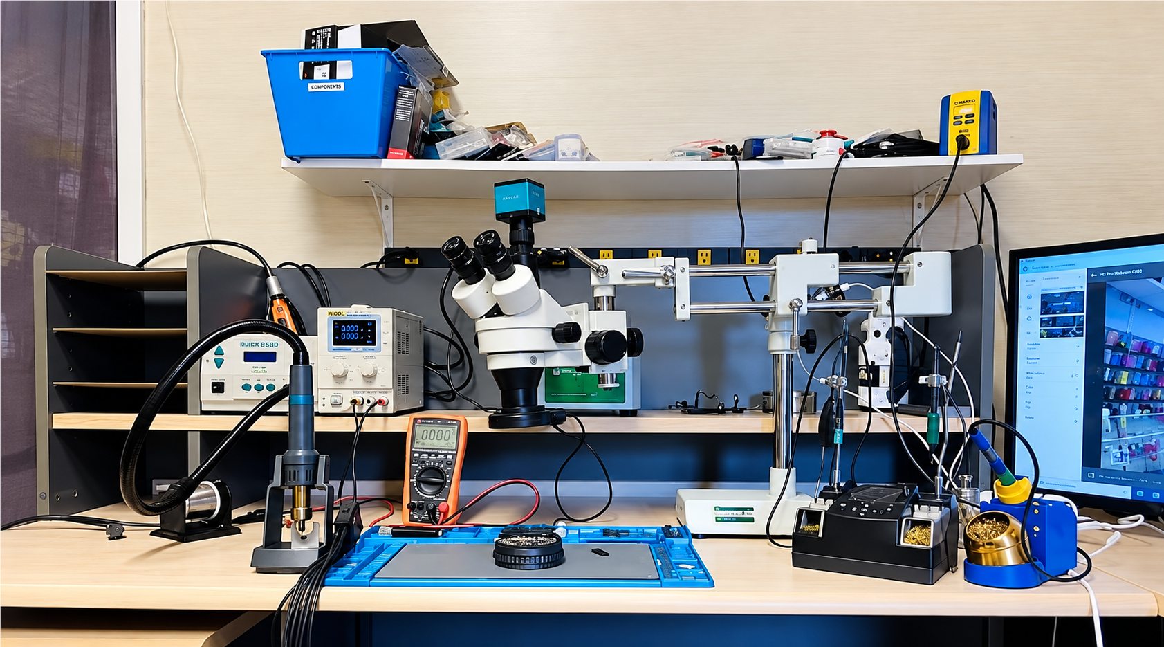 Electronics research and development workstation