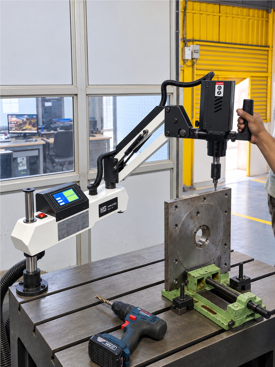 Tapping and threading operation at Shrastra Dynamics
